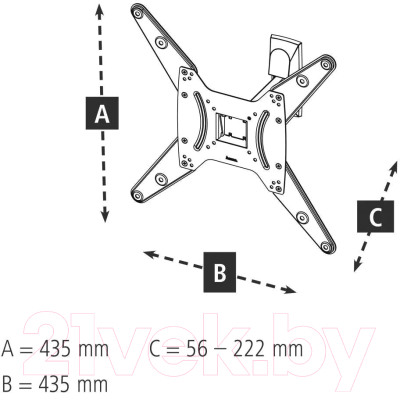 Кронштейн для телевизора Hama 00220823