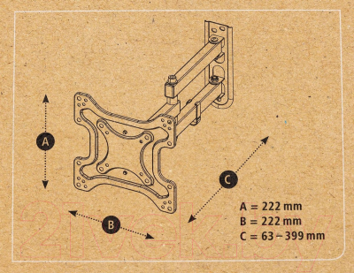 Кронштейн для телевизора Hama R1 118155