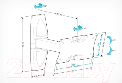 Кронштейн для телевизора Holder LCDS-5063