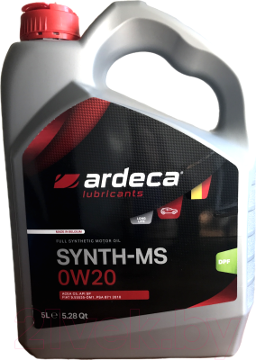 Моторное масло Ardeca Synth-MS 0W20 / P01551-ARD005 - фото