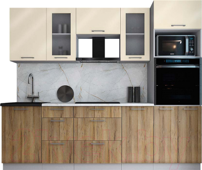 Кухонный гарнитур Интерлиния Мила Gloss 2.5 - фото