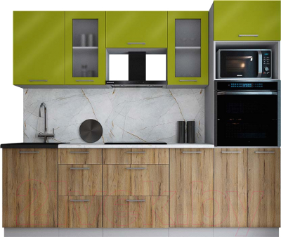 Кухонный гарнитур Интерлиния Мила Gloss 2.5 - фото