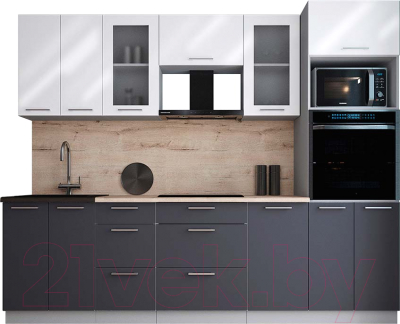 Кухонный гарнитур Интерлиния Мила Gloss 2.6 - фото