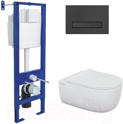 Унитаз подвесной с инсталляцией Berges Ego / 043357 - фото