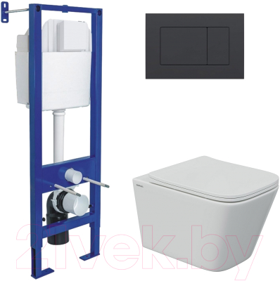 Унитаз подвесной с инсталляцией Berges Floe / 043367 - фото