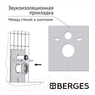 Унитаз подвесной с инсталляцией Berges Floe / 043368