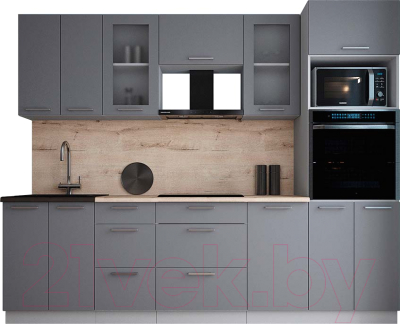 Кухонный гарнитур Интерлиния Мила Gloss 2.6 - фото
