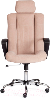 Кресло офисное Tetchair Oxford хром/флок - фото
