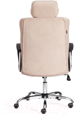 Кресло офисное Tetchair Oxford хром/флок