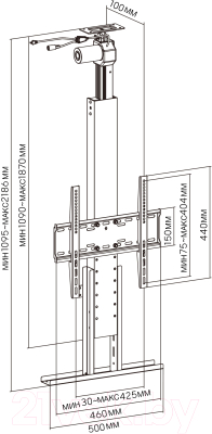 Кронштейн для телевизора Cactus CS-STM-7844