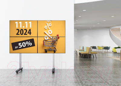 Стойка для ТВ/аппаратуры Cactus CS-FS-TV4-PRO