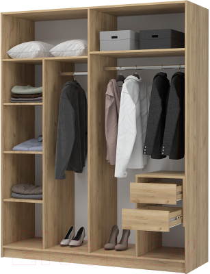 Шкаф Стендмебель Лион ШК-03 4-х створчатый