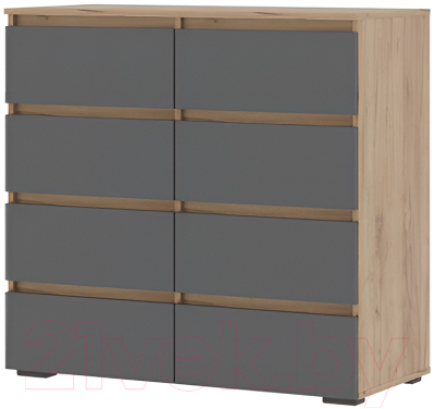 Комод Стендмебель Хелен КМ 04 8 ящиков - фото