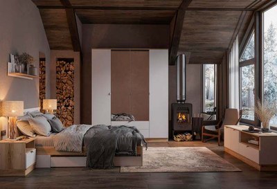 Полуторная кровать Стендмебель Юкки КР 1400 140x200