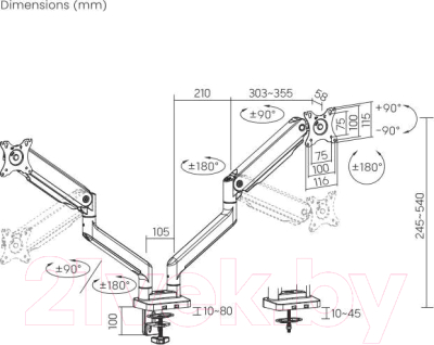 Кронштейн для монитора Ultramounts UM731