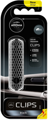 Ароматизатор автомобильный Aroma Car Clips Black - фото