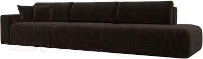 Диван Лига Диванов Лига-036 Модерн Лонг подлокотник слева / 121349L - фото