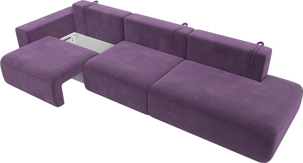 Диван Лига Диванов Лига-036 Модерн Лонг подлокотник слева / 121355L