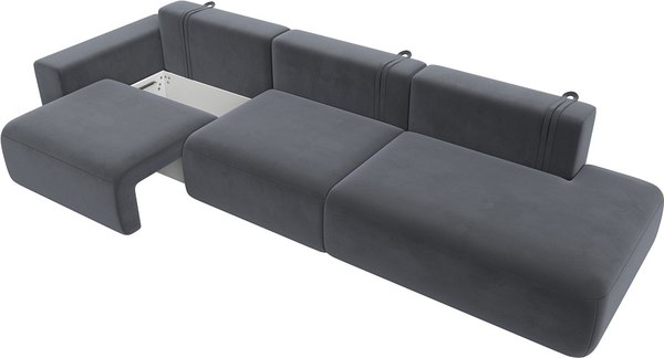 Диван Лига Диванов Лига-036 Модерн Лонг подлокотник слева / 121361L