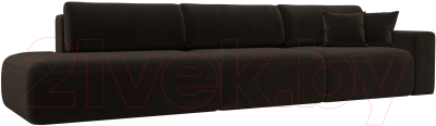 Диван Лига Диванов Лига-036 Модерн Лонг подлокотник справа / 121349 - фото