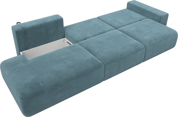 Диван Лига Диванов Лига-036 Модерн Лонг подлокотник справа / 121357