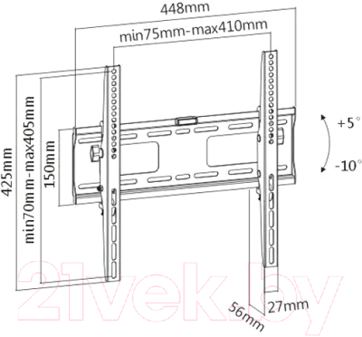 Кронштейн для телевизора Ultramounts UM841T