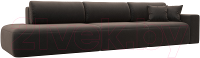 Диван Лига Диванов Лига-036 Модерн Лонг подлокотник справа / 121360 - фото