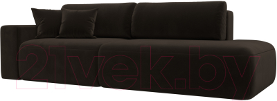 Диван Лига Диванов Лига-036 Модерн подлокотник слева / 121332L  - фото