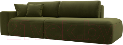 Диван Лига Диванов Лига-036 Модерн подлокотник слева / 121334L - фото