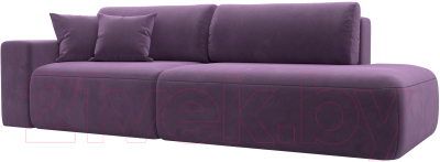 Диван Лига Диванов Лига-036 Модерн подлокотник слева / 121338L  - фото