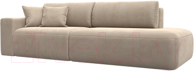 Диван Лига Диванов Лига-036 Модерн подлокотник слева / 121339L  - фото