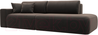 Диван Лига Диванов Лига-036 Модерн подлокотник слева / 121343L  - фото