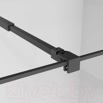 Душевая стенка Niagara NG-680-90 BLACK 90x195