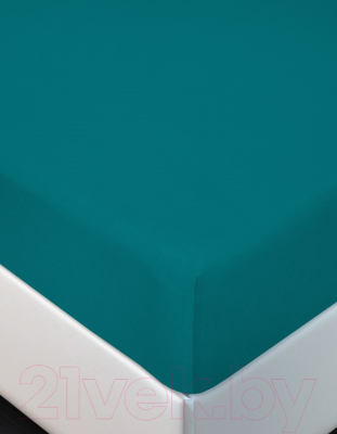 Простыня для малышей АртПостель На резинке Бирюза 250 - фото