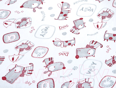 Простыня для малышей АртПостель На резинке Друзья 250