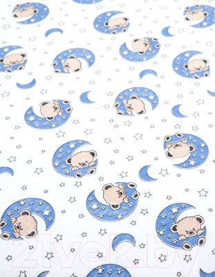 Простыня для малышей АртПостель На резинке Мишка на луне 250