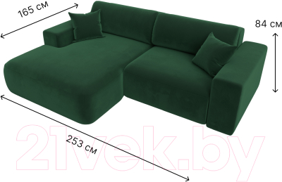 Диван угловой Лига Диванов Лига-036 Классик левый / 121376L