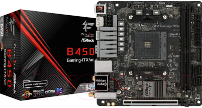 Материнская плата AsRock Fatal1ty B450 Gaming-ITX/ac