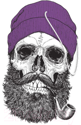 Ароматизатор автомобильный Aroma Car Cellulose Skull with a Pipe - фото