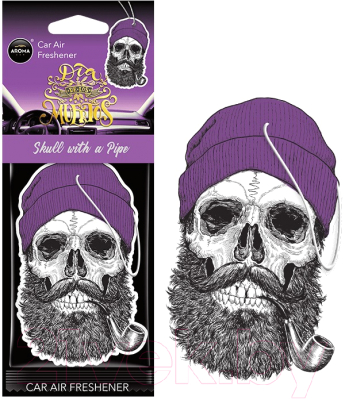 Ароматизатор автомобильный Aroma Car Cellulose Skull with a Pipe