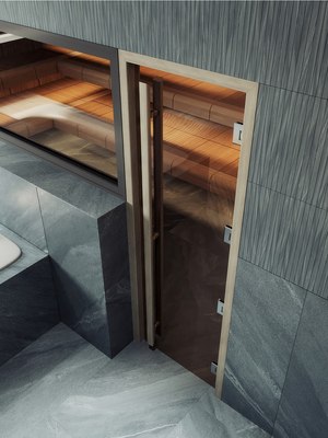 Стеклянная дверь для бани/сауны Doorwood Легенда 80x200 / DW03602