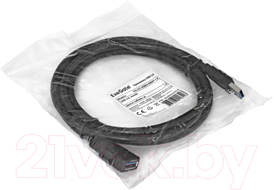 Удлинитель кабеля ExeGate EX-CC-USB3-AMAF-1.8 / EX284932RUS