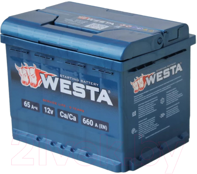 Автомобильный аккумулятор Westa 6СТ-65 VLR Euro П240015