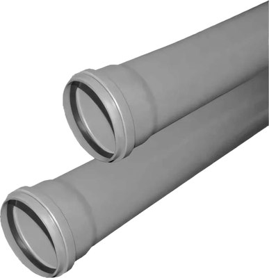 Труба внутренней канализации Valfex Optima 110 раструбом 1м / 211100100