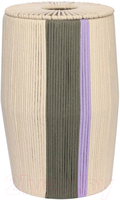 Корзина Tkano Ethnic Conga Grey / TK24-ST-BA0033 - фото