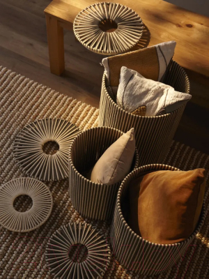 Корзина Tkano Ethnic Dholak Grey / TK24-ST-BA0038