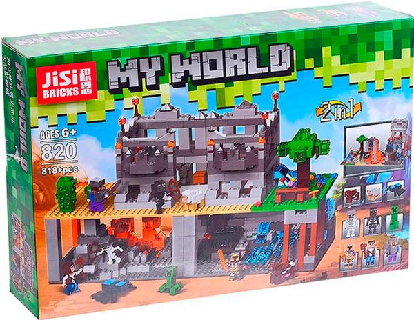 Конструктор Jisi Bricks Мой мир. Крепость 820 / 4409970 - фото