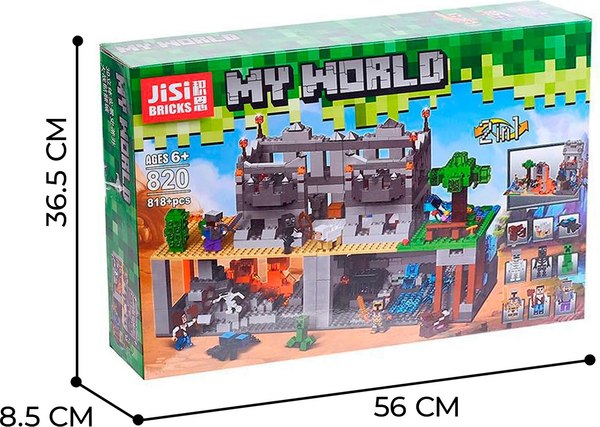 Конструктор Jisi Bricks Мой мир. Крепость 820 / 4409970