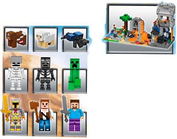 Конструктор Jisi Bricks Мой мир. Крепость 820 / 4409970