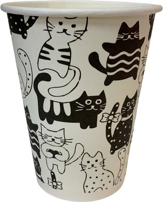Набор бумажных стаканов Gecko Однослойный 350мл - фото